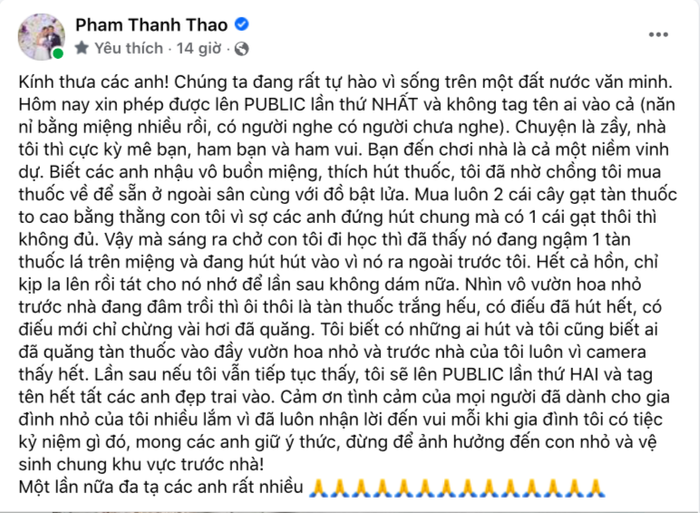 Phản ứng của ca sĩ Phạm Thanh Thảo khi phát hiện con trai hút thuốc Ảnh 3