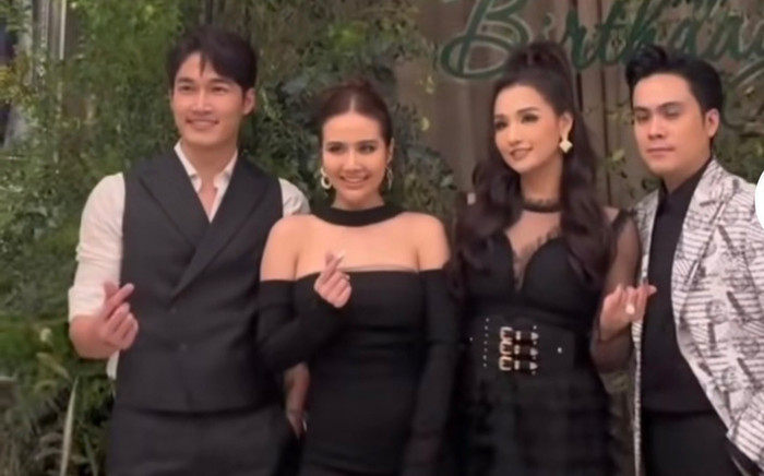 Huyền Lizzie - Đình Tú tông xuyệt tông 'dính như sam' trong tiệc sinh nhật bạn thân Ảnh 2