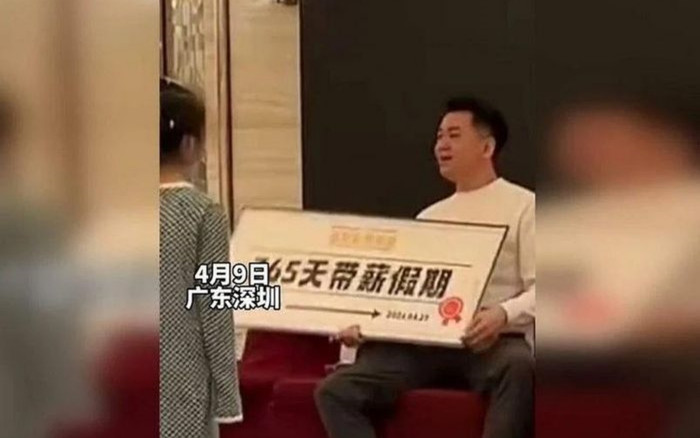 Một nhân viên tại Trung Quốc trúng thưởng 365 ngày nghỉ phép có lương Ảnh 2