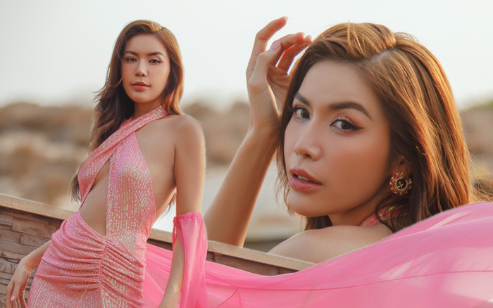 Siêu mẫu Minh Tú hất váy tung tà với đầm hồng bay bổng, sắc vóc đàn chị 10 năm làm nghề quá đỉnh Ảnh 2