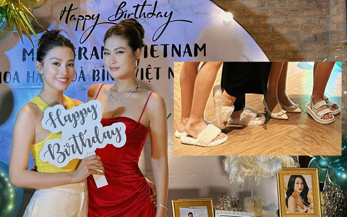 Lương Thùy Linh - Tiểu Vy vào team 'biệt đội dép bệt' mừng sinh nhật Đoàn Thiên Ân đón tuổi 23 Ảnh 2