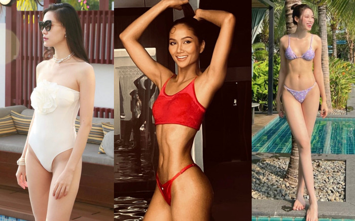 Dàn mỹ nhân diện bikini đón hè: Đỗ Hà khoe trọn cặp 'kiếm Nhật', một nàng hậu hiếm hoi lộ diện Ảnh 2
