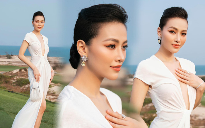 Phương Khánh xứng đáng danh hiệu 'nữ hoàng vương giả': Diện đồ kín đáo vẫn khí chất như thường Ảnh 2