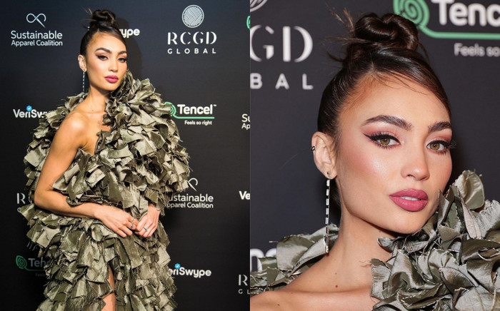 Hoa hậu R'Bonney Gabriel mang thời trang tái chế lên thảm đỏ: Đẳng cấp 'chánh cung' có khác! Ảnh 2