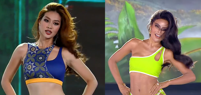 Pha hất tóc của thí sinh Miss Grand Thailand 2023 thua xa bản gốc của Thiên Ân. 