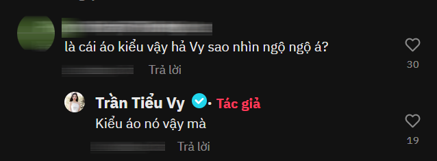 Hoa hậu Tiểu Vy cho biết đây chỉ là thiết kế của bộ trang phục mà thôi.