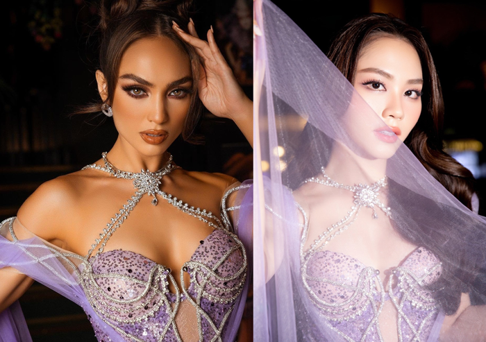 Hoa hậu Mai Phương đụng độ Miss Universe 2022: Khí chất Hoàn vũ thắng đẹp 1-0 Ảnh 2