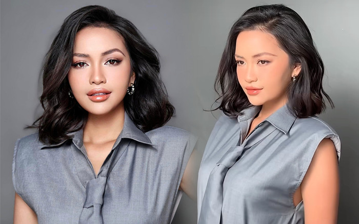Hoa hậu Ngọc Châu 'lên hương' nhan sắc sau khi để tóc ngắn, hậu trường có lung linh như trên mạng? Ảnh 2