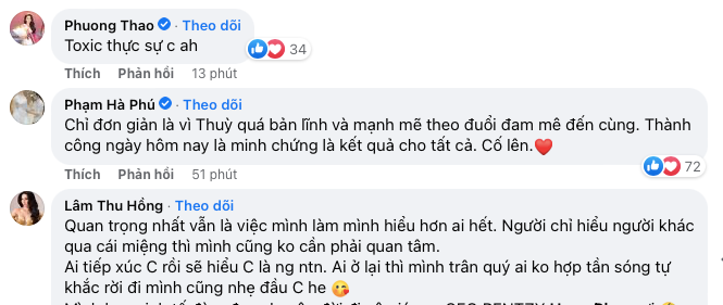 Dòng trạng thái của nàng hậu nhận được nhiều sự đồng cảm từ các đồng nghiệp