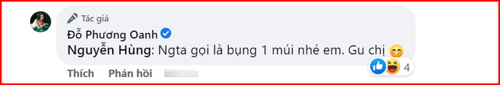 Phương Oanh cho biết bụng một múi là 'gu chị'.