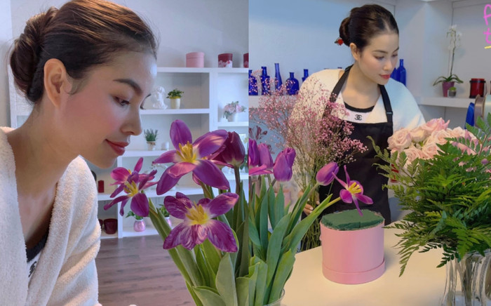 Hoa hậu Phạm Hương khoe góc nghiêng đẹp mê mẩn, tiết lộ công việc mới tại Mỹ Ảnh 2