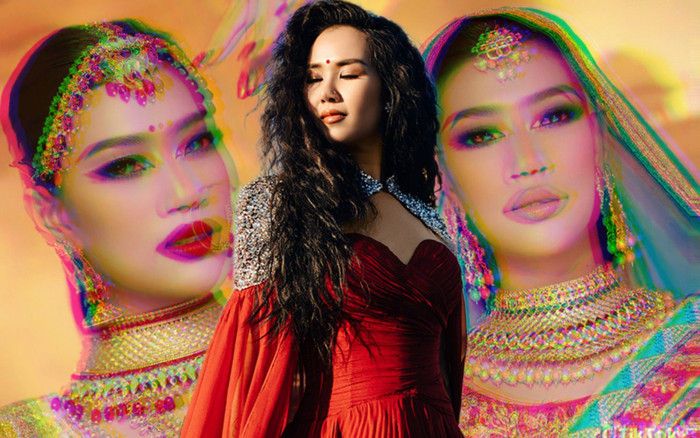 Hoa hậu Thiên Ân bắt trend nhạc Võ Hạ Trâm: Nhan sắc chuẩn gái Ấn Độ khiến dân tình xuýt xoa! Ảnh 2