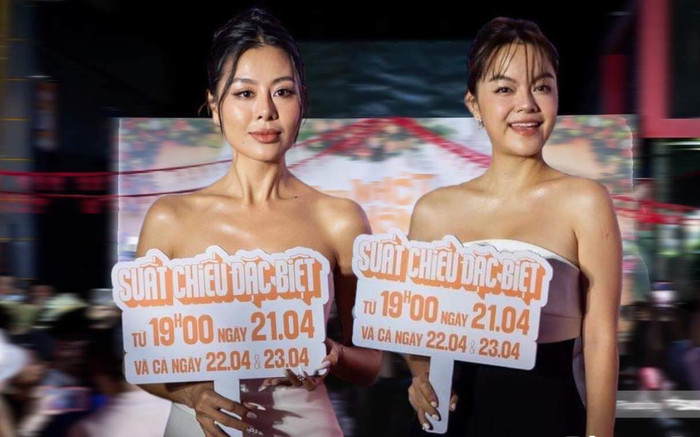 Dàn sao tại thảm đỏ ra mắt phim 'Con Nhót mót chồng': Nam Thư, Phạm Quỳnh Anh 'đọ' vẻ gợi cảm hết nấc Ảnh 2