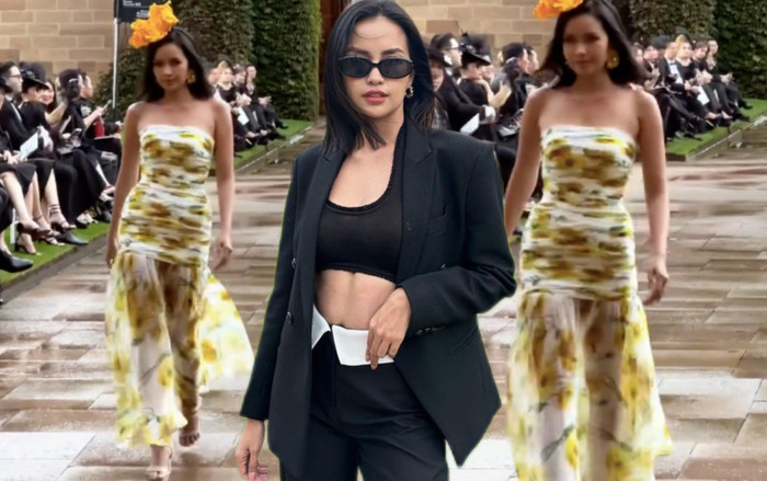 Ngọc Châu đi catwalk trong khi sàn bị ướt, dân mạng nói gì? Ảnh 2