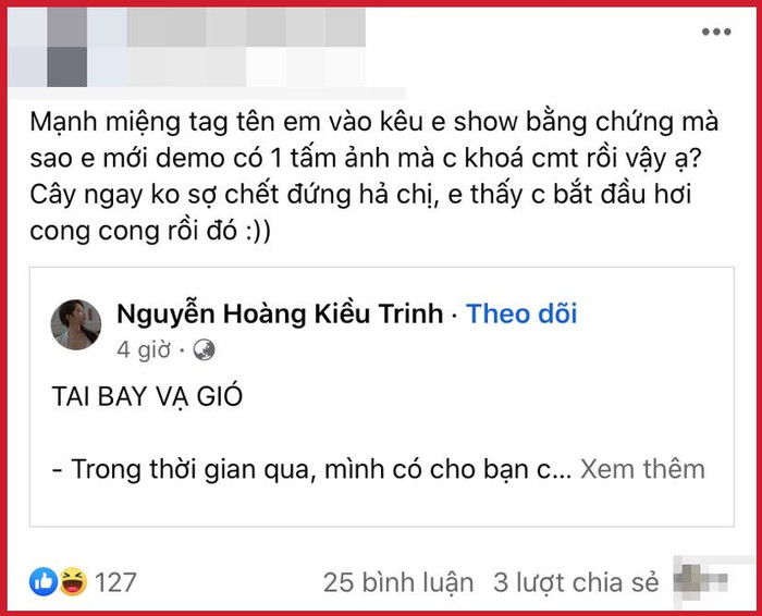 Vụ Kiều Trinh Xíu bị tố nợ 3,5 tỷ: Đăng đàn đáp trả nhưng đối phương tung bằng chứng lại âm thầm xóa? Ảnh 4