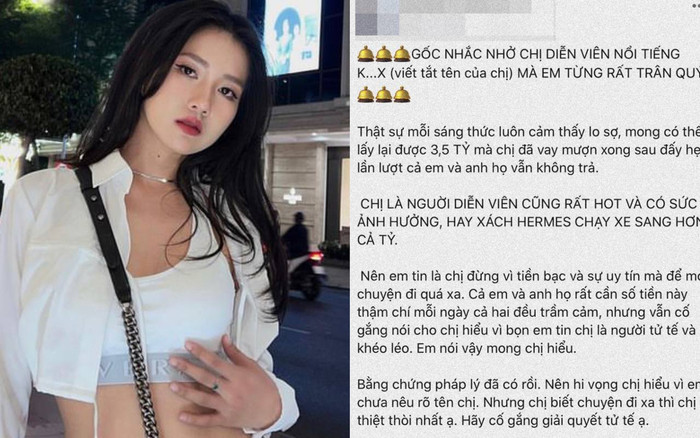 Một nữ diễn viên hay xách túi Hermes, đi xe sang bất ngờ bị réo tên với món nợ 3,5 tỷ Ảnh 2