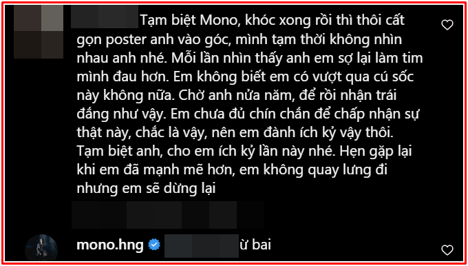  Nổi tiếng không lâu, MONO đã bị 1 khán giả 'không nhìn mặt': Nam ca sĩ liền đáp trả đầy 'phũ phàng' Ảnh 3