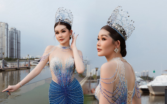 Lê Âu Ngân Anh bật khóc khi được hỏi về quá khứ lúc thi Hoa hậu Đại Dương 2017 Ảnh 2