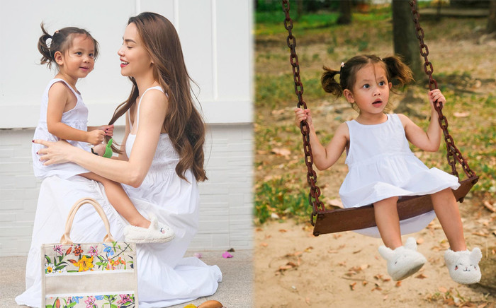 Hồ Ngọc Hà - Lisa diện đồ 'ton sur ton' hóa nàng thơ, nhan sắc hai mẹ con khiến netizen 'điêu đứng' Ảnh 2