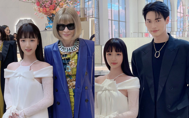 Nữ ca sĩ Vbiz đọ dáng cạnh Win Metawin, chụp ảnh cùng 'Nữ hoàng' làng mốt thế giới Ảnh 2