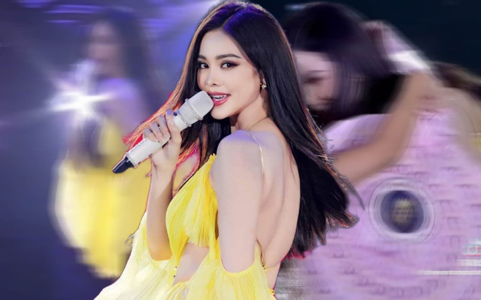 Hoa hậu kiêm ca sĩ Engfa mặc váy siêu hở đi hát, fan tặng tiền đeo trĩu cổ Ảnh 2