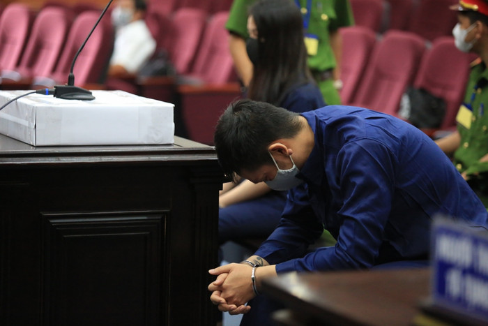 Nguyễn Kim Trung Thái tại phiên tòa. (Ảnh: VOV).