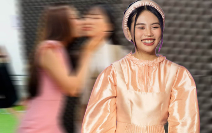 Phương Mỹ Chi được Hoa hậu nổi tiếng ôm hôn liên tục trong hậu trường Ảnh 2