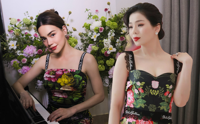 Cùng diện đầm hoa đắt đỏ, Hồ Ngọc Hà lại 'đè bẹp' Lệ Quyên: Chẳng cần kim cương vẫn sang chảnh Ảnh 2