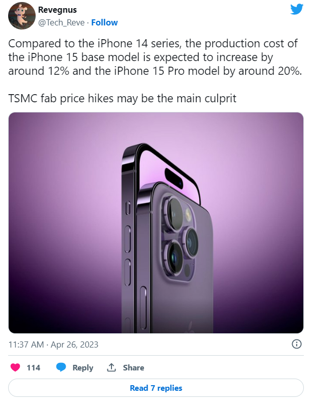  Apple có thể tăng giá iPhone 15 Pro lên 20% Ảnh 1