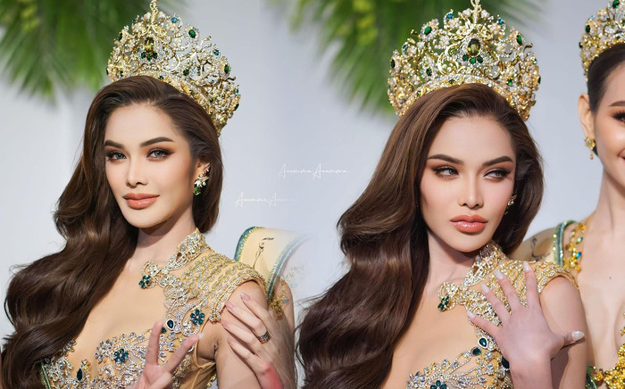 Nhan sắc tuyệt mỹ của Tân Miss Grand Thailand hậu đăng quang: Bảo sao ông Nawat 'mê mệt' Ảnh 2