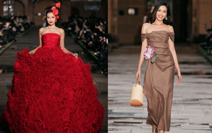 Nhà thiết kế nói gì về việc Hoa hậu Ngọc Châu cười khi catwalk? Ảnh 2