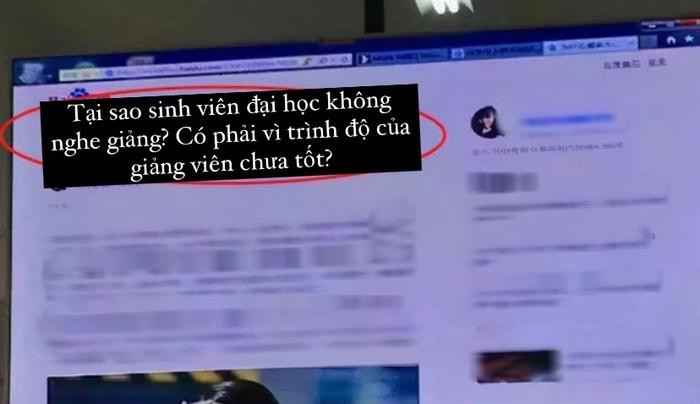 Quên tắt máy chiếu, nữ giảng viên để lộ lịch sử tìm kiếm trên máy tính khiến sinh viên không khỏi xấu hổ Ảnh 1