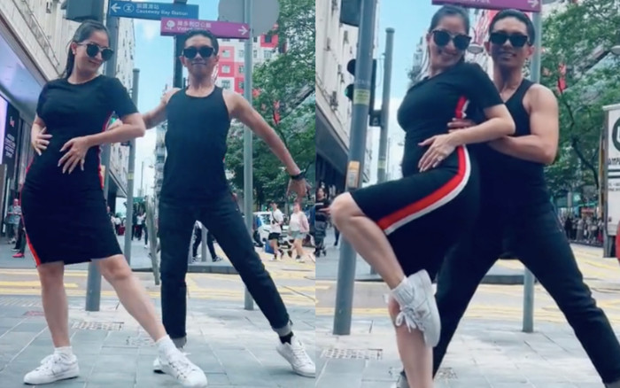 Đỉnh như mẹ bầu Khánh Thi: Đu trend 'Anh có vợ rồi' cùng Phan Hiển theo cách không ai làm lại Ảnh 2