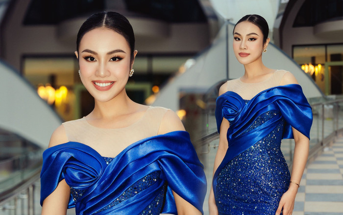 Visual sáng bừng bừng của Thủy Tiên khi thả dáng với váy xanh ngọc: Không xuất ngoại thì hơi phí? Ảnh 2