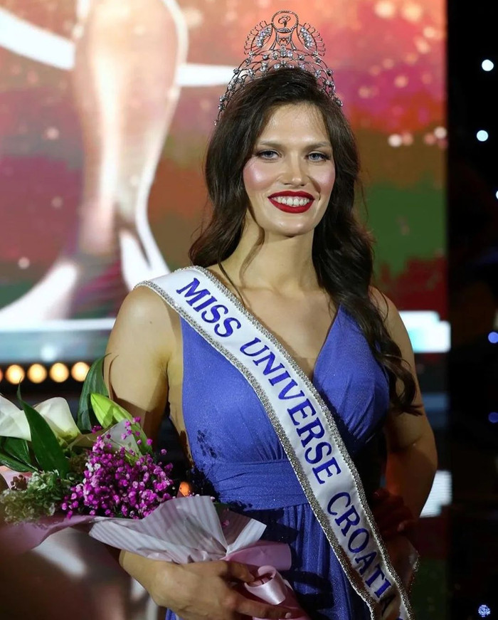 Thất vọng với ngoại hình Miss Universe Croatia 2023: Gương mặt vuông, thiếu nữ tính Ảnh 2