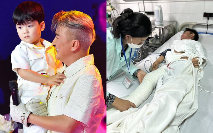 Con trai hơn 4 tuổi của Đàm Vĩnh Hưng có hành động đẹp với cậu bé bị công nông cán qua người Ảnh 2