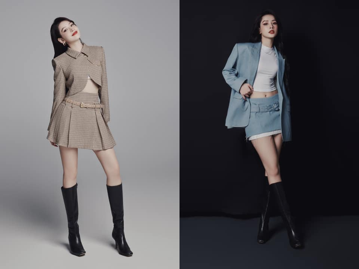 Hai bộ cánh năng động này đều sử dụng chung một đôi boots có sẵn của chương trình. Bên trái sử dụng để ghi hình cho cảnh đi xe bus và bên phải được sử dụng cho phân cảnh phỏng vấn kết thúc chương trình. 