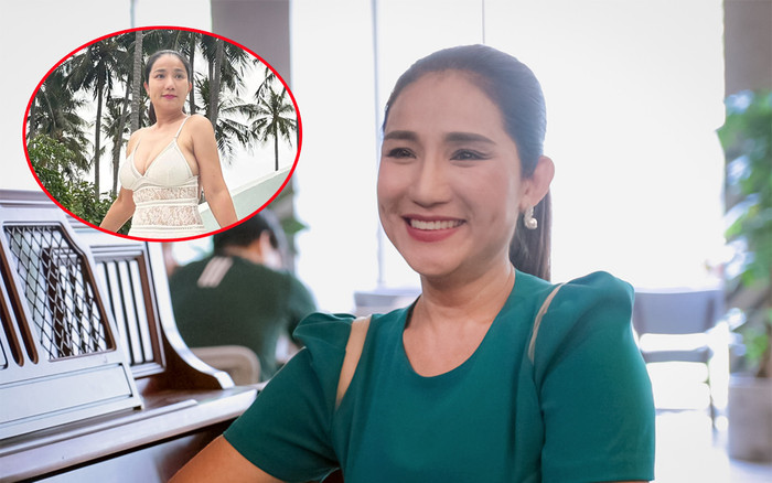 MC Cát Tường diện bikini một mảnh, để lộ chi tiết khiến netizen xây xẩm Ảnh 2