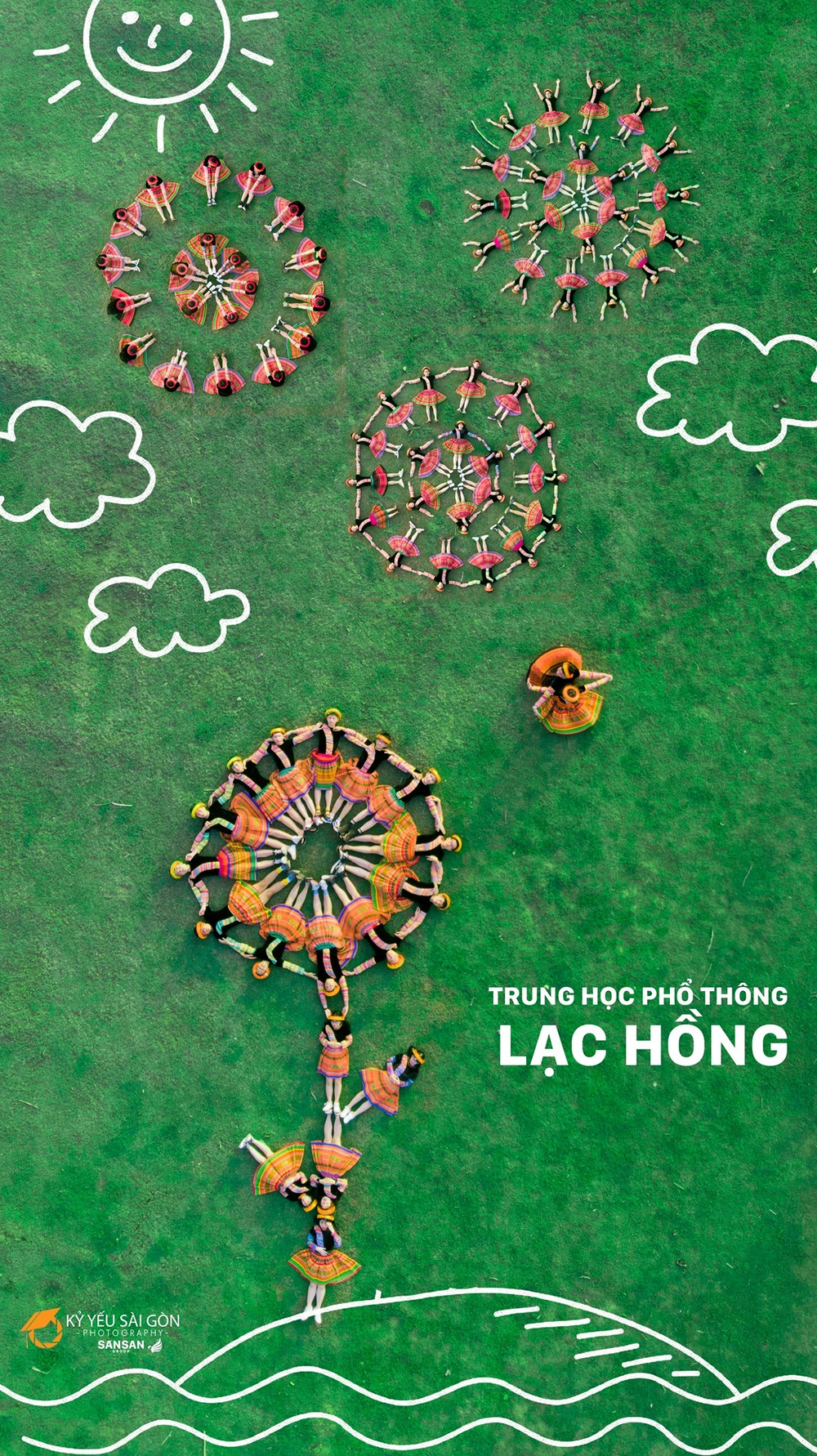 Tạo hình ấn tượng qua góc flycam cùng Kỷ yếu Sài Gòn Ảnh 7