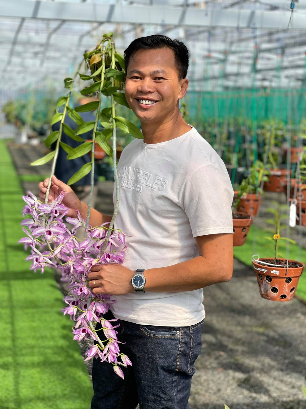 Ông chủ vườn lan Long Bảo và niềm đam mê bất tận với hoa lan Ảnh 1