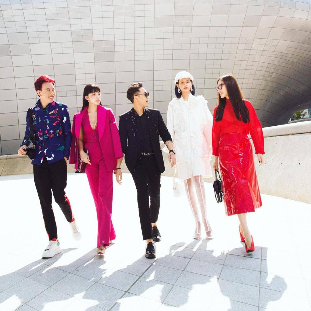 Hoa hậu Lam Cúc nổi bật sắc đỏ trong ngày đầu Seoul Fashion Week Ảnh 7