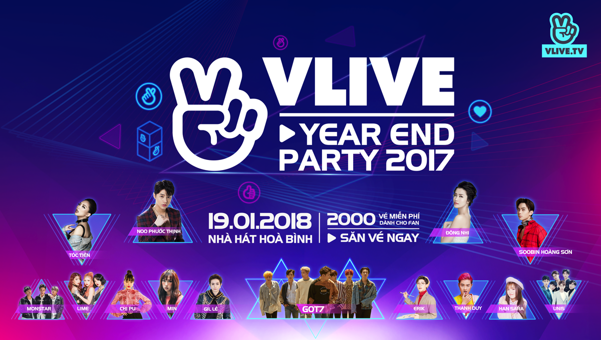 GOT7 gửi lời chào, hỏi thăm sức khỏe fan Việt trước thềm V Live Year End Party 2017 Ảnh 1