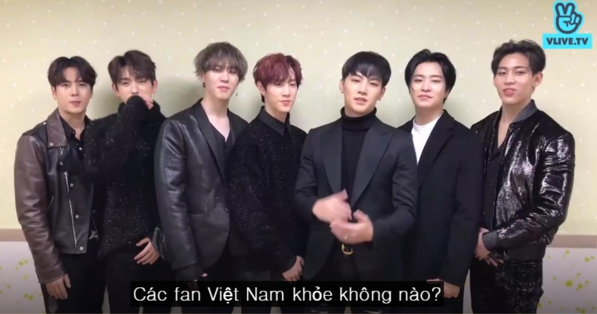 GOT7 gửi lời chào, hỏi thăm sức khỏe fan Việt trước thềm V Live Year End Party 2017 Ảnh 3