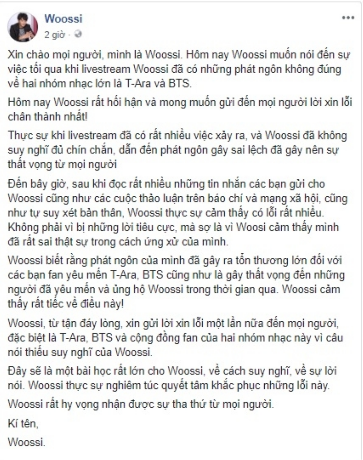 'Thánh ăn Hàn Quốc' Woossi vẫn quyết tâm theo đuổi ước mơ sau scandal vạ miệng Ảnh 2