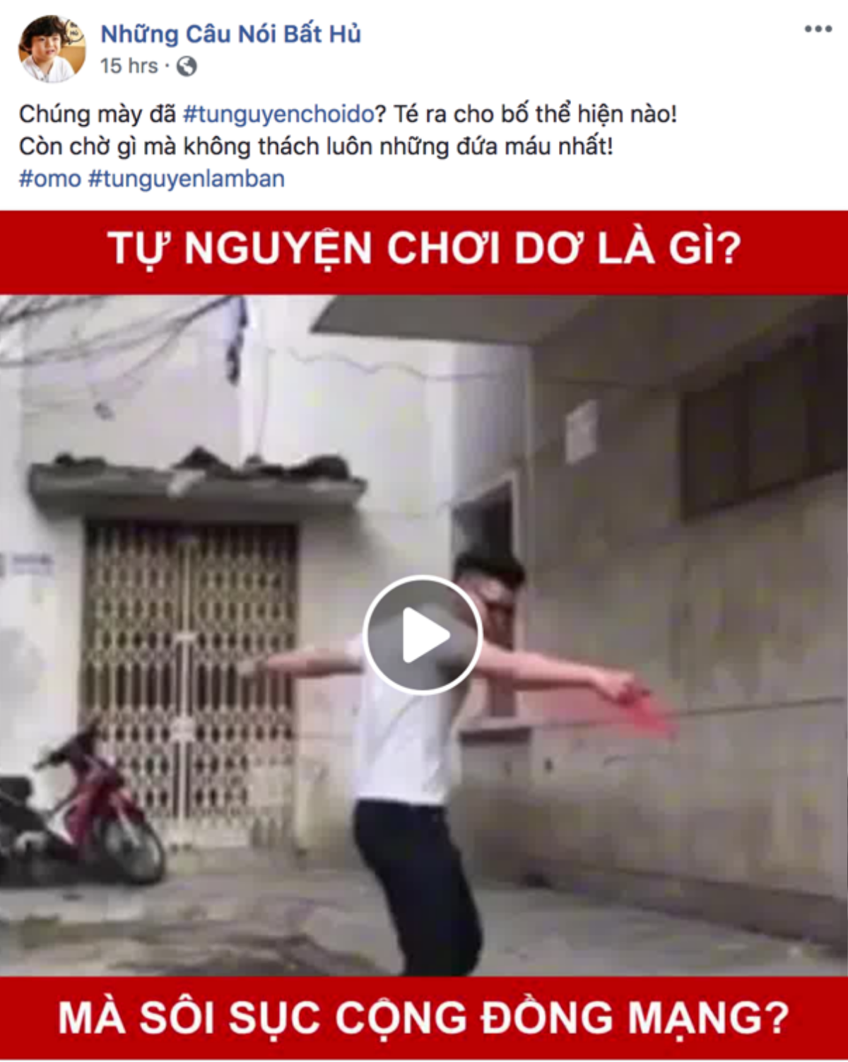 'Tự nguyện chơi dơ': Thử thách kết nối cư dân mạng Ảnh 1