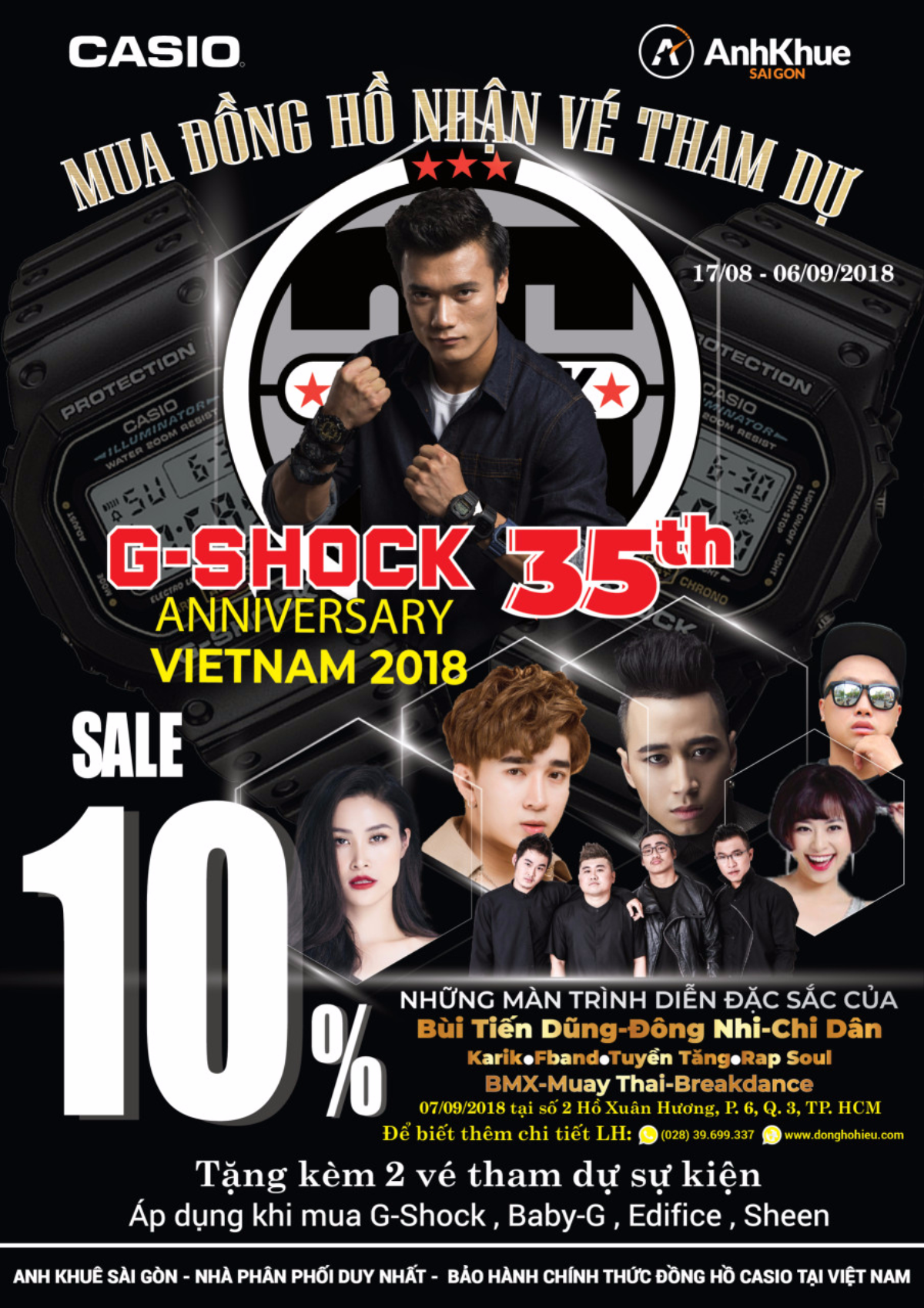 Mua Casio - nhận ngay vé xem đại nhạc hội G-Shock 35th Anniversary Ảnh 3