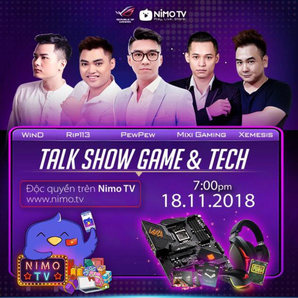 Đừng bỏ lỡ: Talk show đặc biệt nhất của Pew Pew trên Nimo TV đã ấn định ngày lên sóng Ảnh 1