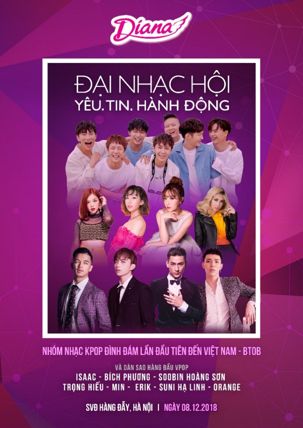 Diana tổ chức đại nhạc hội 'Yêu.Tin.Hành động.' với sự tham gia của nhóm nhạc Hàn Quốc BTOB và EXID Ảnh 2