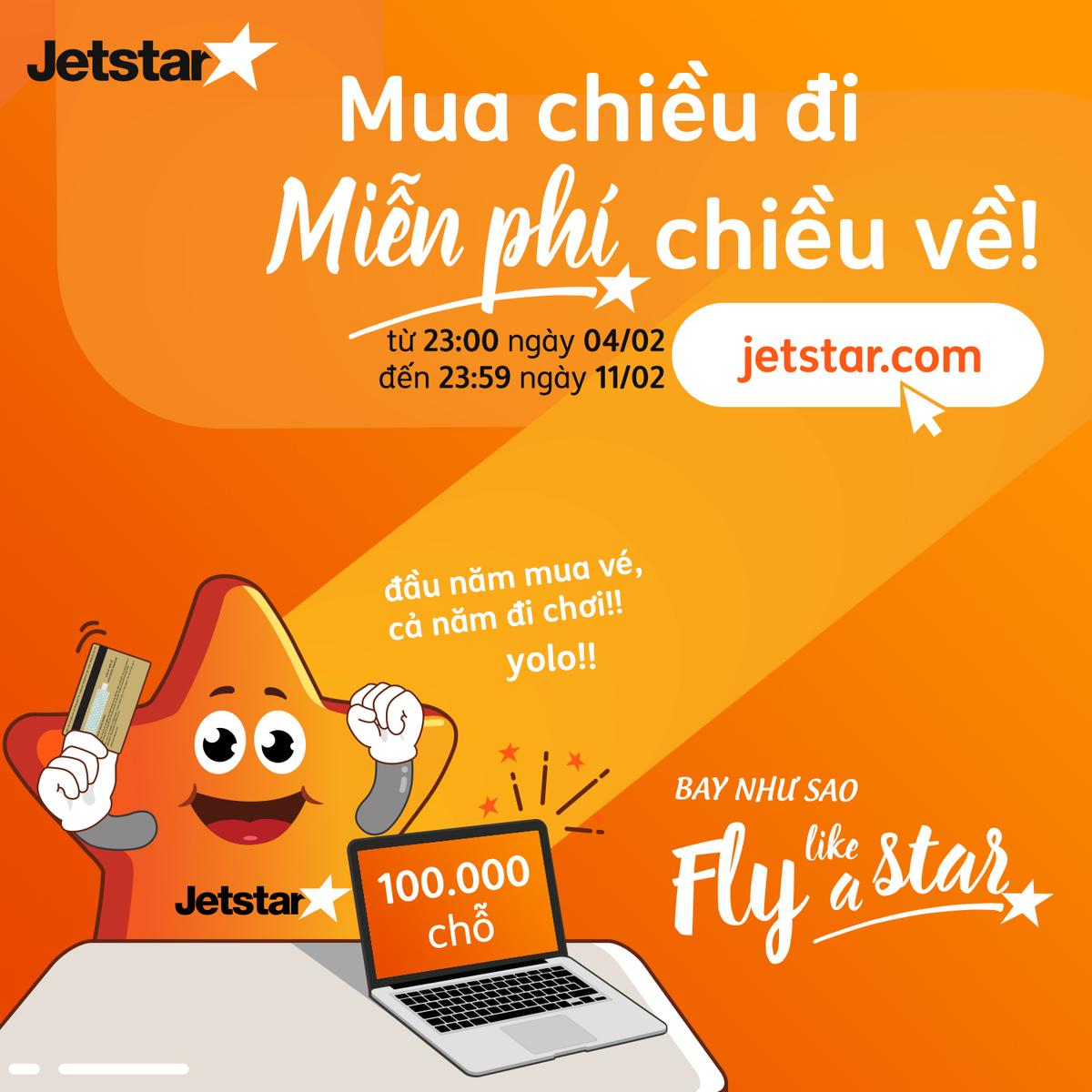 Jetstar Pacific mở hàng năm mới bằng chương trình ưu đãi 0 đồng siêu khủng Ảnh 1