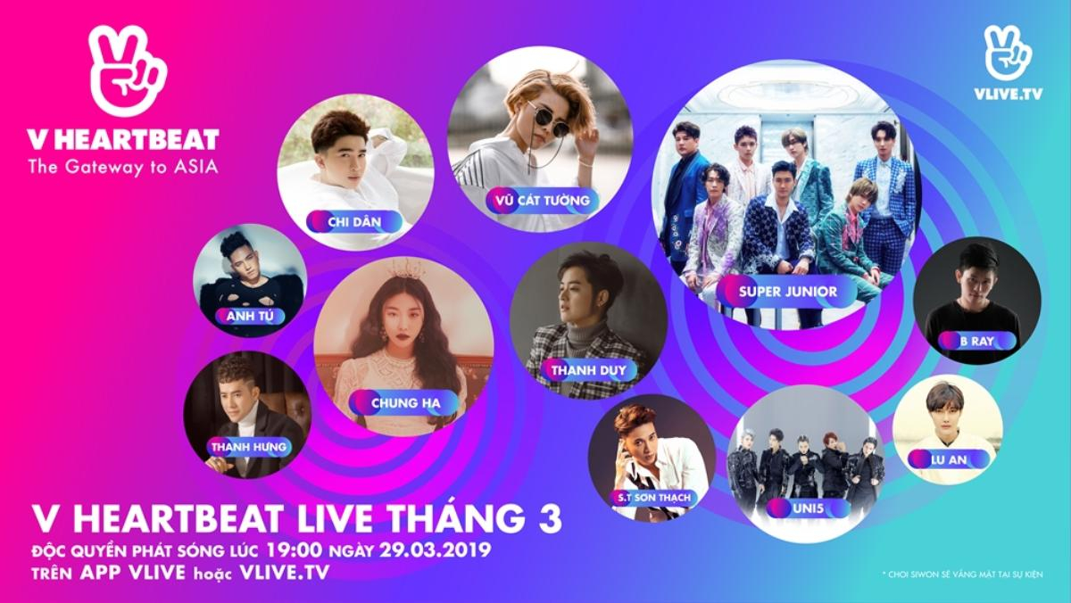 Hé lộ dàn line-up đầy đủ của V HEARTBEAT LIVE tháng 3: Những cái tên đủ sức 'khuấy động' mọi trái tim Ảnh 1